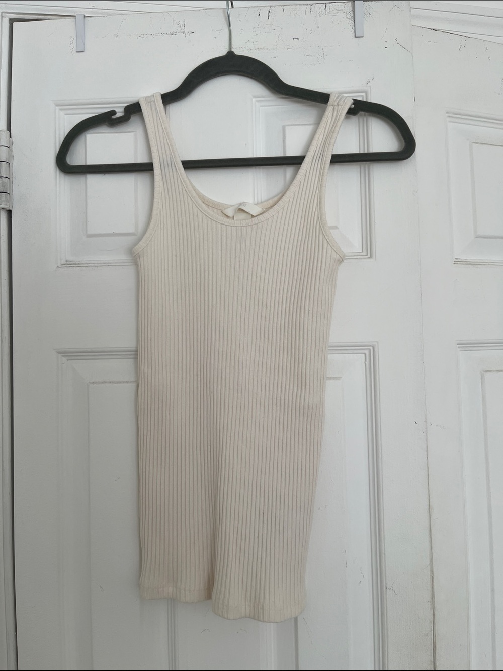H&M Ribbed Tank Light Cream - Picture 2 of 7